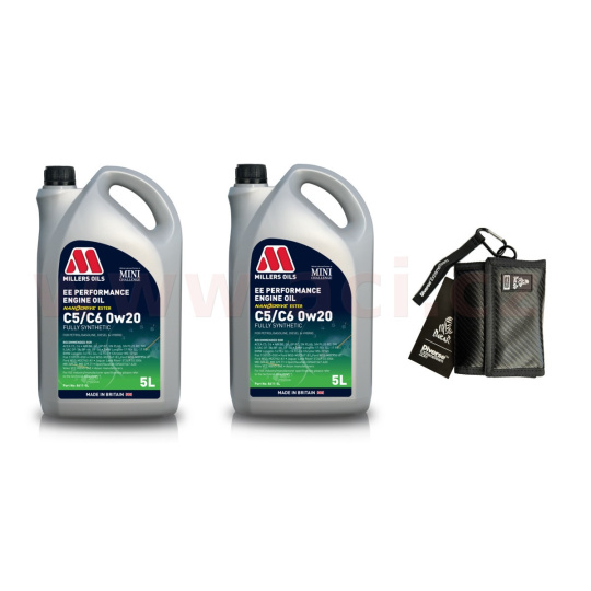 MILLERS OILS  EE Performance C5/C6 0w20 (5l + 5l + peněženka)