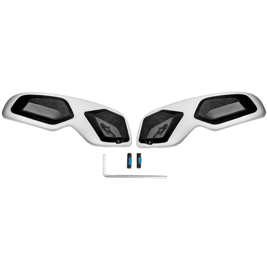 slidery špičky pro boty SMX-6 V2, ALPINESTARS (černá/bílá, plast, pár) slidery špičky pro boty SMX-6 V2, ALPINESTARS (černá/bílá, plast, pár)