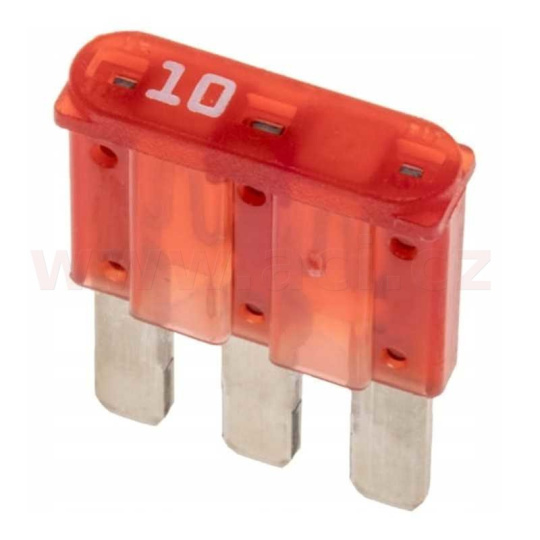 pojistka plochá MIKRO III 10A (sada 10ks)