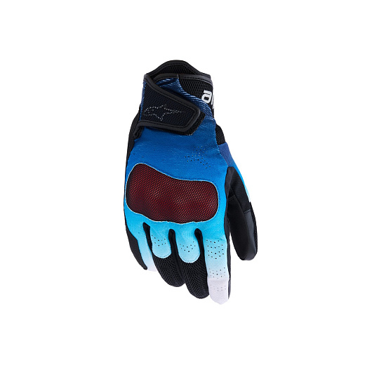 rukavice MOGRESS AIRFLOW, ALPINESTARS (modrá/černá/bílá) 2026 rukavice MOGRESS AIRFLOW, ALPINESTARS (modrá/černá/bílá) 2026