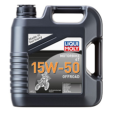 LIQUI MOLY Motorbike 4T 15W50 Offroad,syntetický motorový olej 4 l