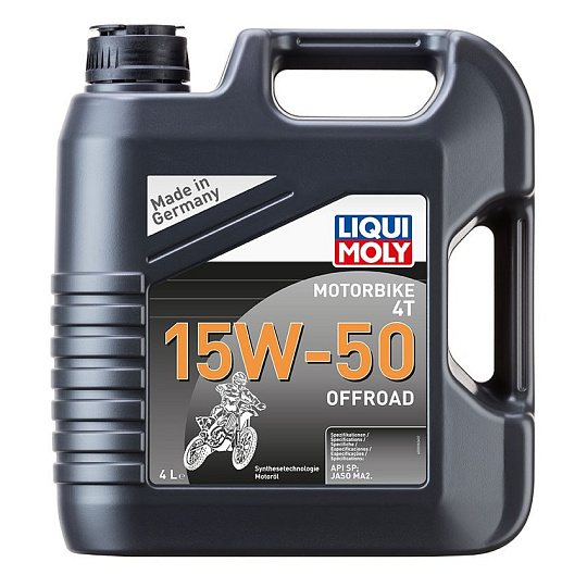 LIQUI MOLY Motorbike 4T 15W50 Offroad,syntetický motorový olej 4 l LIQUI MOLY Motorbike 4T 15W50 Offroad,syntetický motorový olej 4 l