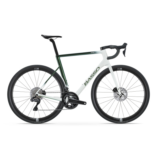 silniční kolo BASSO Astra disc, pop green, Shimano Ultegra Di2, Microtech RE38, 2023