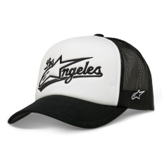 kšiltovka LOS ANGELES FOAM TRUCKER HAT, ALPINESTARS (bílá/černá)