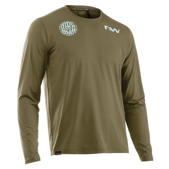 Pánský dres Northwave Xtrail 2 Jersey Long Sleeve  Forest Green