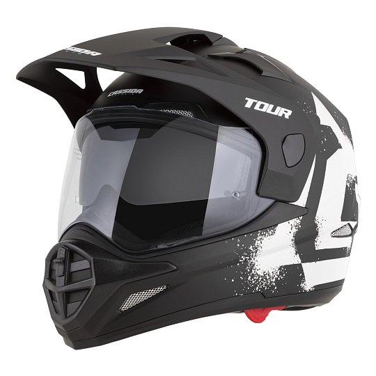 přilba Tour 2.0 Crew, CASSIDA (černá matná/bílá, plexi s přípravou pro Pinlock) 2026