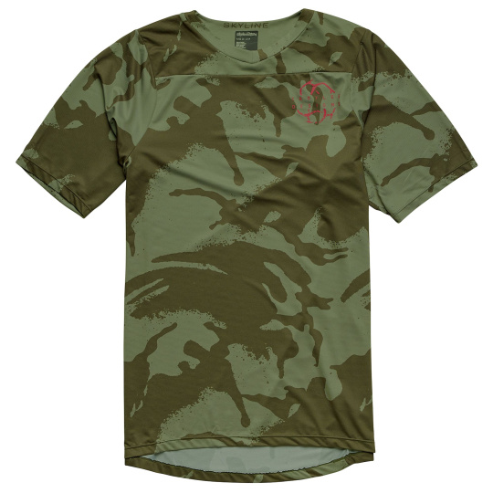 TLD DRES S KRÁTKÝM RUKÁVEM SKYLINE SHADOW CAMO OLIVE (31949100)