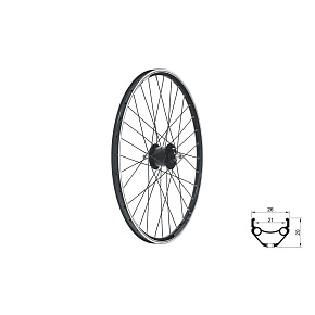 KELLYS Zapletené kolo přední KLS DRAFT Dynamo V-brake, 26", black