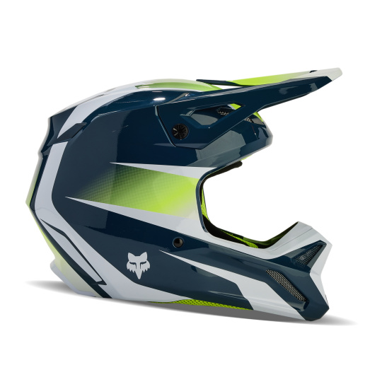 Dětská MX přilba Fox Yth V1 Flora Helmet  Dark Indigo