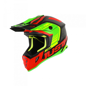 Moto přilba JUST1 J38 BLADE červeno/limetkovo/černá Moto přilba JUST1 J38 BLADE červeno/limetkovo/černá