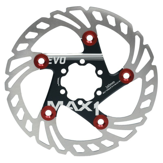 brzdový kotouč MAX1 Evo 160 mm černý brzdový kotouč MAX1 Evo 160 mm černý