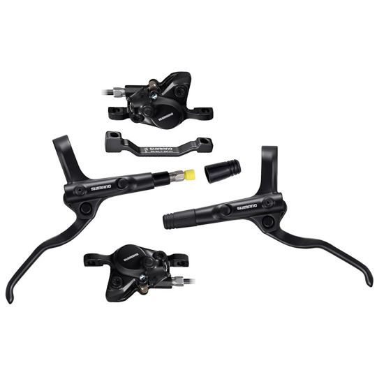 brzda kotoučová SHIMANO MT200, p+z (1000+1700 mm), adaptér, komplet bez kotoučů (zadní J-kit)