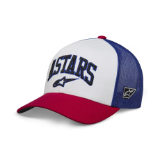 kšiltovka DUNKER TRUCKER, ALPINESTARS (bílá/červená/modrá) kšiltovka DUNKER TRUCKER, ALPINESTARS (bílá/červená/modrá)