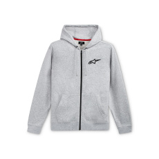 mikina AGELESS CHEST HOODIE, ALPINESTARS (šedá/černá)