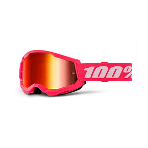 STRATA 2 NEW, 100% brýle růžové, červené plexi STRATA 2 NEW, 100% brýle růžové, červené plexi