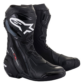 boty SUPERTECH R VENTED, ALPINESTARS (černá, perforovaná obšívka) 2027 boty SUPERTECH R VENTED, ALPINESTARS (černá, perforovaná obšívka) 2027