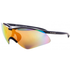 sluneční brýle BLIZZARD sun glasses PC4391120, rubber black, case + spare lens, 142-16-143