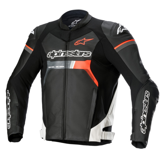 bunda GP FORCE, ALPINESTARS (černá/bílá/červená fluo) 2024