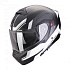 Moto přilba SCORPION EXO-930 EVO SIKON matná černo/stříbrno/bílá - S PINLOCKEM