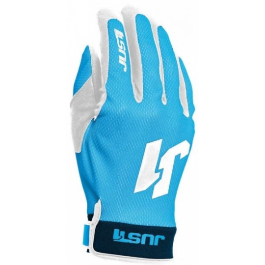 Moto rukavice JUST1 J-FLEX modro/bílé