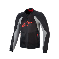 bunda TROOP-AIR, ALPINESTARS (černá/světle šedá/červená) 2025 bunda TROOP-AIR, ALPINESTARS (černá/světle šedá/červená) 2025