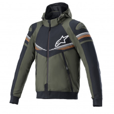 bunda SEKTOR 2 TECH HOODIE, ALPINESTARS (zelená/černá/oranžová fluo)