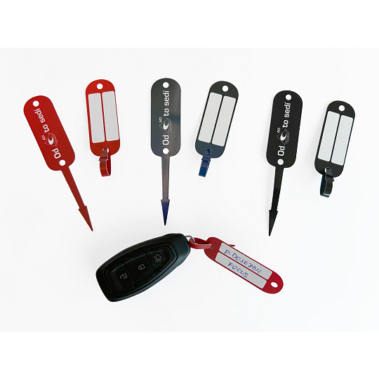 jednorázové visačky pro označování klíčů, tři barvy (sada 30 ks) 