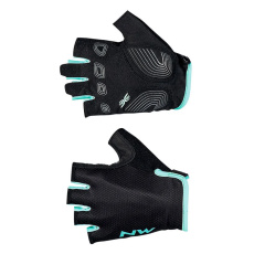 Dámské cyklo rukavice Northwave Active Woman Short Fingers Glove Black/Light Blu Dámské cyklo rukavice Northwave Active Woman Short Fingers Glove Black/Light Blu