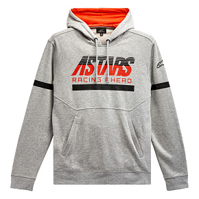 mikina CLUB HOODIE, ALPINESTARS (šedá/černá/červená) mikina CLUB HOODIE, ALPINESTARS (šedá/černá/červená)