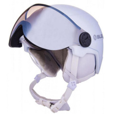BLIZZARD W2W Double Visor ski helmet, white matt, smoke lens, mirror, 2023