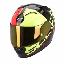 Moto přilba SCORPION EXO-1200 AIR QUARTERBACK černo/červeno/žlutá Moto přilba SCORPION EXO-1200 AIR QUARTERBACK černo/červeno/žlutá