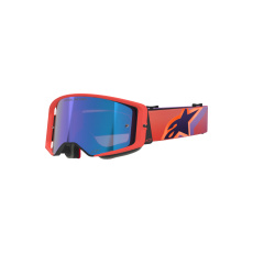 brýle SUPERTECH VISION CORP, ALPINESTARS (oranžová/fialová, zrcadlové modré plexi) 2026