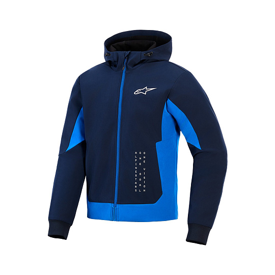 bunda RADIUM TECH HOODIE, ALPINESTARS (tmavě modrá/modrá) 2026