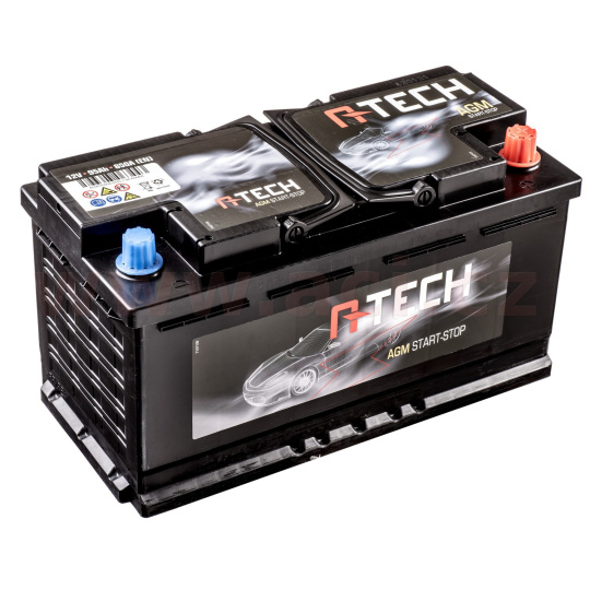 95Ah AGM baterie START-STOP, 850A, pravá A-TECH AGM 353x175x190