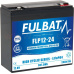 lithiová baterie  LiFePO4  FLP12-24  FULBAT 12,8V, 24Ah, 307Wh, hmotnost 2,9 kg, 181x77x167