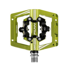 FUNN Mamba S (small) Double side SPD - GRS pedály - zelené