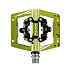 FUNN Mamba S (small) Double side SPD - GRS pedály - zelené