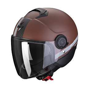 Moto přilba SCORPION EXO-CITY STRADA matná hnědo/černá Moto přilba SCORPION EXO-CITY STRADA matná hnědo/černá
