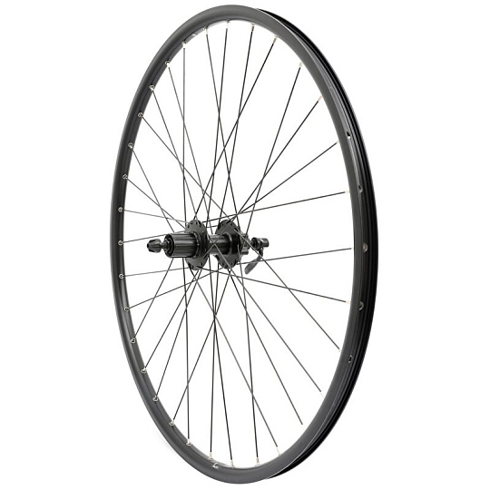 zapletené kolo 28/29" SHIMANO Disc INTL zadní 8-11sp. černé zapletené kolo 28/29" SHIMANO Disc INTL zadní 8-11sp. černé