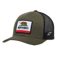 Alpinestars CALI 2.0 Trucker kšiltovka - Military zelená