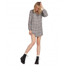 Dámské šaty Volcom Fad Friend Dress Black Plaid Dámské šaty Volcom Fad Friend Dress Black Plaid
