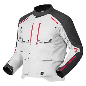 Moto bunda RICHA TAURUS šedo/červená Moto bunda RICHA TAURUS šedo/červená