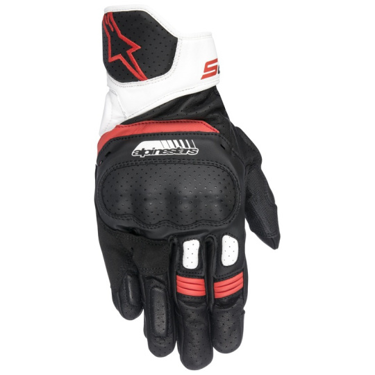 rukavice SP-5, ALPINESTARS (černé/bílé/červené) 2025
