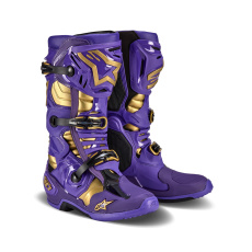boty TECH 10 limitovaná edice CHAMP, ALPINESTARS (fialová/zlatá) 2024 boty TECH 10 limitovaná edice CHAMP, ALPINESTARS (fialová/zlatá) 2024
