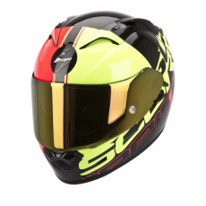 Moto přilba SCORPION EXO-1200 AIR QUARTERBACK černo/červeno/žlutá Moto přilba SCORPION EXO-1200 AIR QUARTERBACK černo/červeno/žlutá