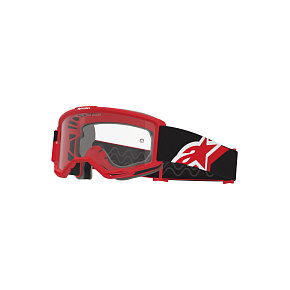 brýle VISION OTG, ALPINESTARS (červená/černá/bílá, čiré plexi) 2027 brýle VISION OTG, ALPINESTARS (červená/černá/bílá, čiré plexi) 2027