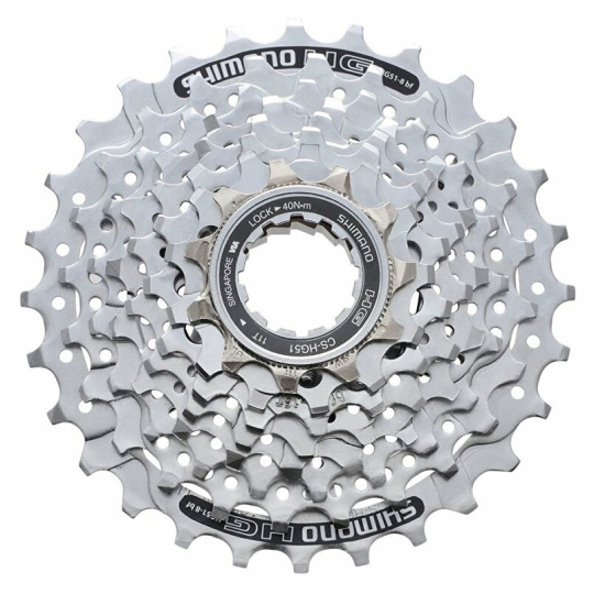 8-kazeta SHIMANO CS-HG51 11-30 zubů, stříbrná v krabičce