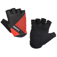dětské krátkoprsté rukavice MAX1 Raceday 7-8 let černo/červené