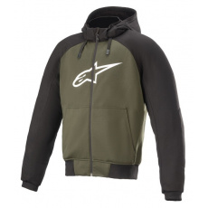 bunda CHROME SPORT HOODIE, ALPINESTARS (zelená) 2024