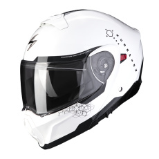 Moto přilba SCORPION EXO-930 SHOT perleťově bílo/černá Moto přilba SCORPION EXO-930 SHOT perleťově bílo/černá
